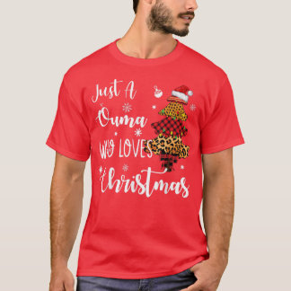Gewoon een Ouma houdt van Kerstmis, grappig kerstl T-shirt