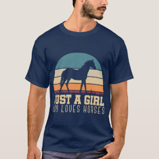 Gewoon een paard die houdt van paarden paard grapp t-shirt