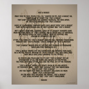 Gewoon een paard poster