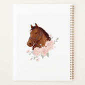 Gewoon een paardenmeisje met mooie bloemetjesvormg planner (Achterkant)