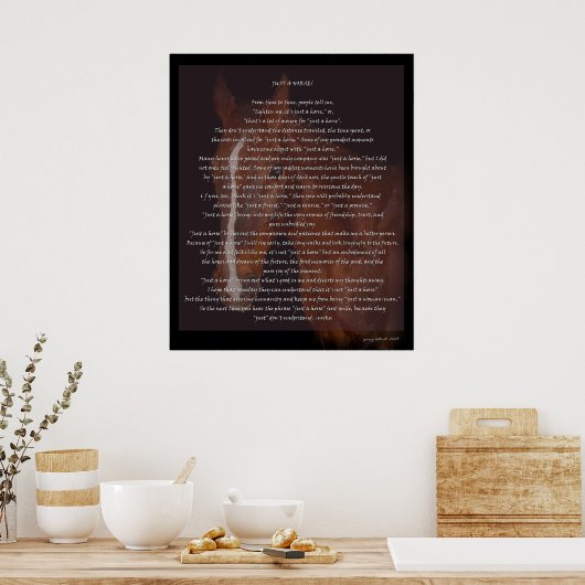 Gewoon een paardenprinter poster (Keuken)