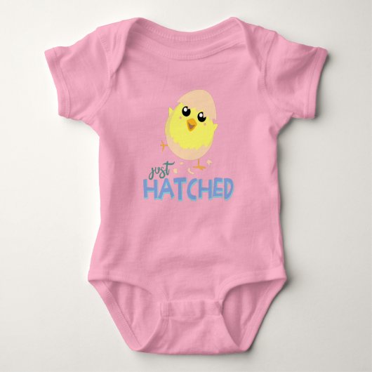 Gewoon een pak met Cute Chick Baby Girl-badpak Romper (Voorkant)