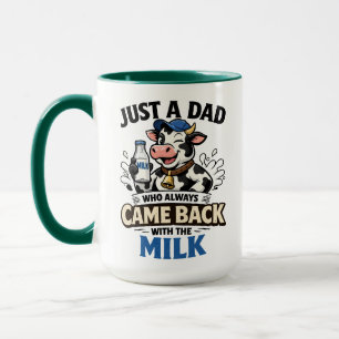 Gewoon een papa die altijd grappig is Koe   Vaderd Mok