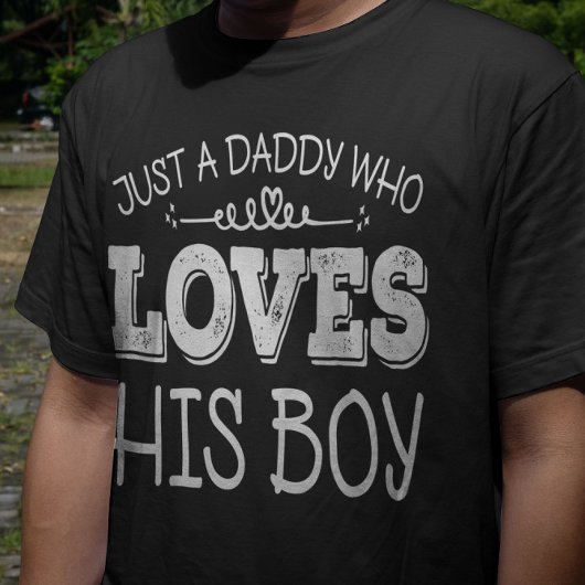 Gewoon een papa die Schattige van zijn jongensvade T-shirt