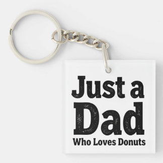 Gewoon een papa die van donuts houdt – Grappige pa Sleutelhanger