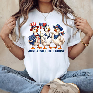 Gewoon een patriottische gans Leuk 4 juli Tri-Blend Shirt