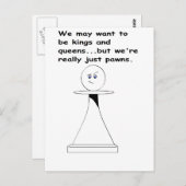 Gewoon een pawn briefkaart (Voorkant / Achterkant)