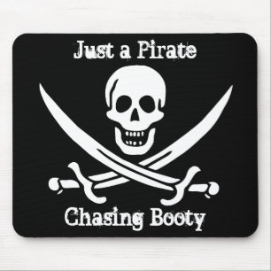 Gewoon een piraat achterende groep muismat
