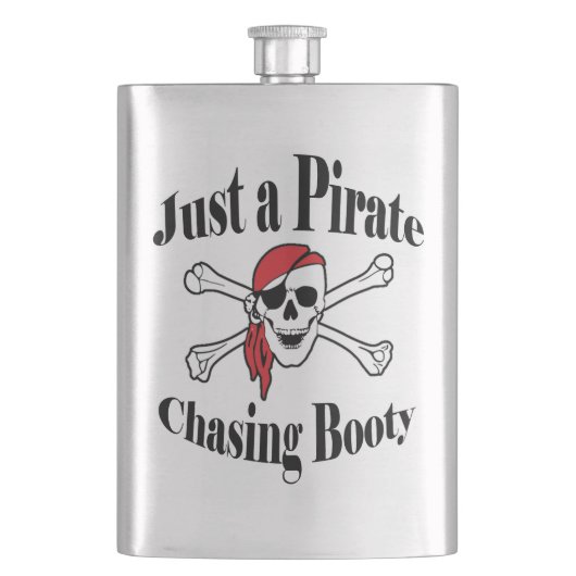 Gewoon een Pirate Chasing Booty - een kleurrijke s Flacon (Voorkant)
