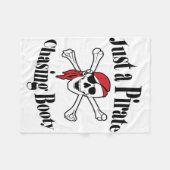 Gewoon een Pirate Chasing Booty - een kleurrijke s Fleece Deken (Voorkant (Horizontaal))