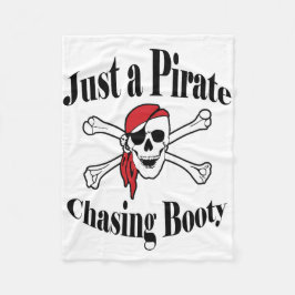 Gewoon een Pirate Chasing Booty - een kleurrijke s Fleece Deken