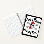 Gewoon een Pirate Chasing Booty - een kleurrijke s Notitieboek (Binnen)