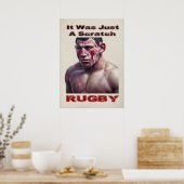 Gewoon een Poster met een krakkerrugby (Keuken)