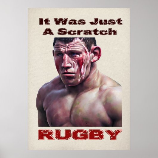 Gewoon een Poster met een krakkerrugby (Voorkant)