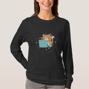Gewoon een programmeur die van katten en computers t-shirt