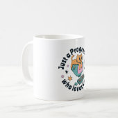 Gewoon een programmeur die van katten houdt koffiemok (Voorkant links)