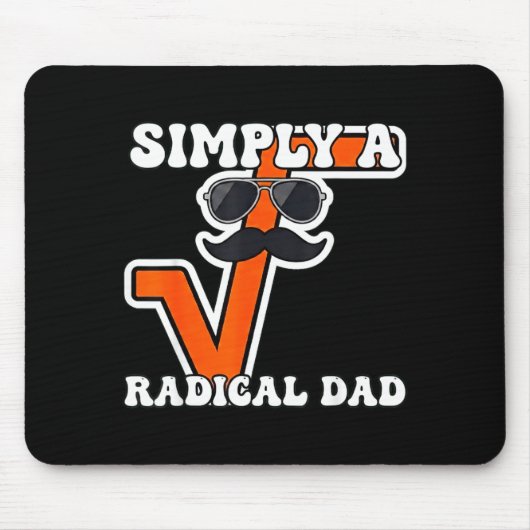 Gewoon een radicale vader wiskunde symbool algebra muismat (Voorkant)