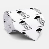 Gewoon een regenende kat en honden dag stropdas (Opgerold)