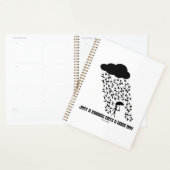 Gewoon een regenkat en Dogs Day Meteorology Humor Planner (Display)