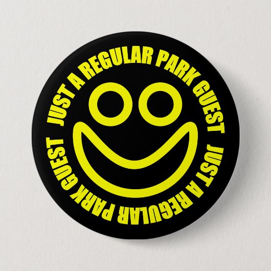 Gewoon een Regular Park Guest Ronde Button 7,6 Cm (Voorkant)