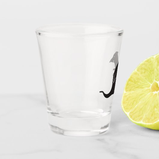 Gewoon een ritje shot glas (Links)