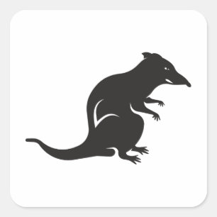 Gewoon een ritje vierkante sticker
