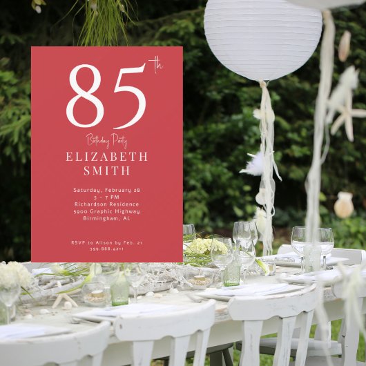 Gewoon een rood verjaardagsfeestje kaart