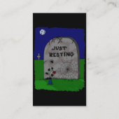 Gewoon een ruststeen visitekaartje (Achterkant)