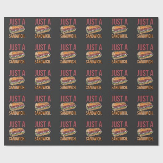 Gewoon een Sandwich Funny Food Lover Cadeaupapier (Vlak)