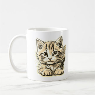 Gewoon een schattig klein katje zijn koffiemok