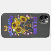 Gewoon een schattig meisje houdt van Duitse herder Case-Mate iPhone Case (Achterkant (horizontaal))