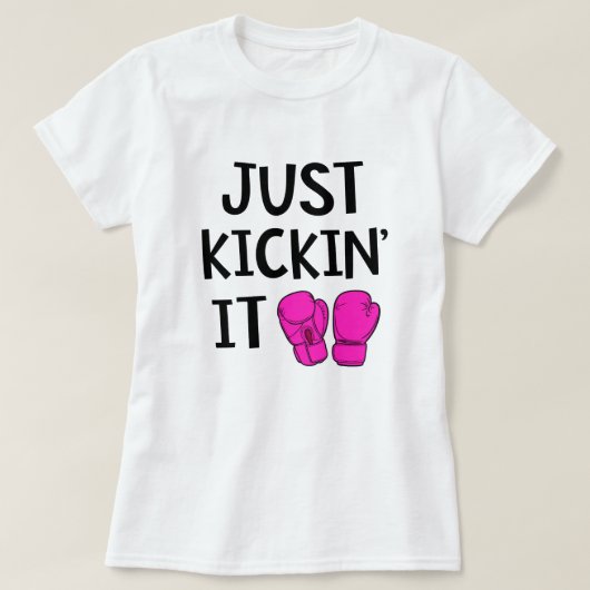 Gewoon een schimmeltje, grappige Kickboxing Class T-shirt (Design voorkant)
