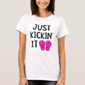 Gewoon een schimmeltje, grappige Kickboxing Class T-shirt (Voorkant)