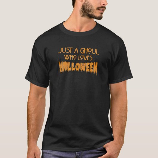 Gewoon een schurk die van Halloween Cute Halloween T-shirt (Voorkant)