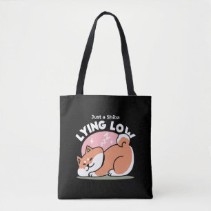 Gewoon een Shiba die laag ligt: Cute Shiba Inu Des Tote Bag