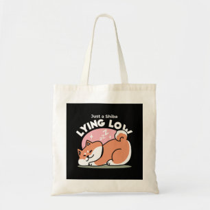 Gewoon een Shiba die laag ligt: Mooie Shiba Inu-on Tote Bag