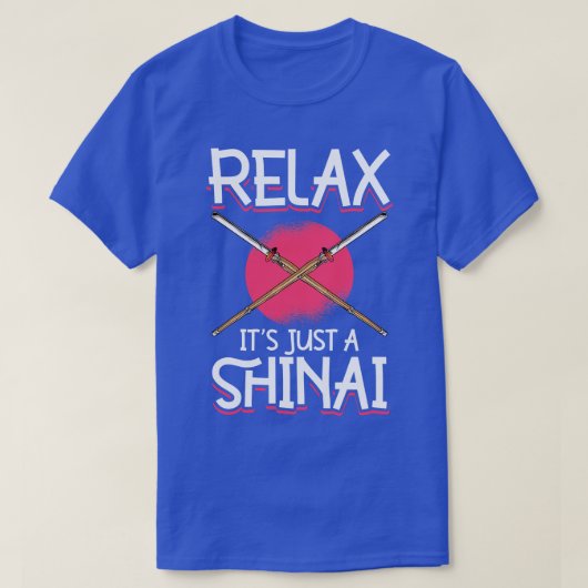 Gewoon een shinai bamboe zwaard Kendo T-shirt (Design voorkant)