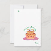 Gewoon een simpel liedje, meisje zingt verjaardags kaart (Achterkant)