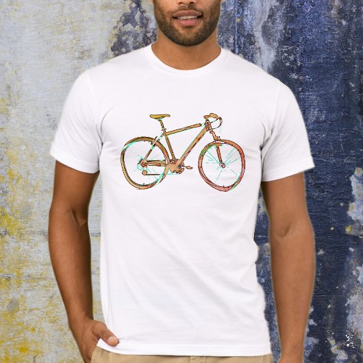 Gewoon een simpele Mannen grafische bike T-shirt