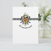 Gewoon een snelle opmerking om Hallo te zeggen Bedankkaart (Staand voorkant)