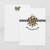 Gewoon een snelle opmerking om Hallo te zeggen Bedankkaart (Voorkant / Achterkant)