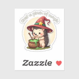 Gewoon een snufje magie - Schattigee egel Sticker