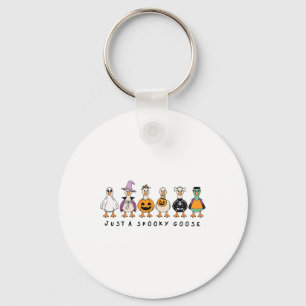Gewoon een spookachtige gans Halloween Gekke Goose Sleutelhanger