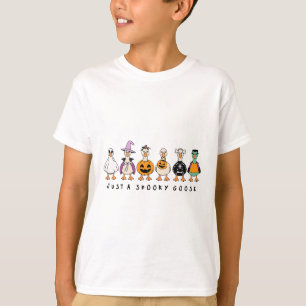 Gewoon een spookachtige gans Halloween Gekke Goose T-shirt
