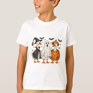 Gewoon een spookachtige gans Halloween Gekke Goose T-shirt