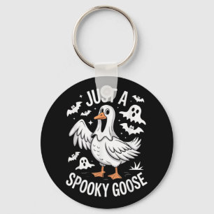 Gewoon een spookachtige gans Halloween Ghost Trick Sleutelhanger