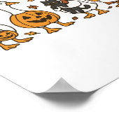 Gewoon een spookachtige gans Halloween Goose Witch Poster (Hoek)