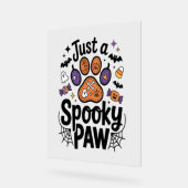 Gewoon een spookachtige poot png, hond Halloween Acryl Bord (Hoek)