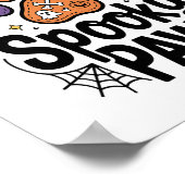 Gewoon een spookachtige poot png, hond Halloween Poster (Hoek)