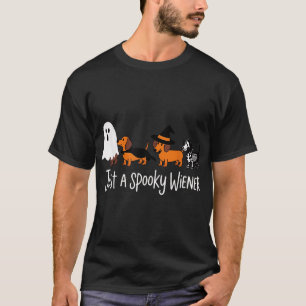 Gewoon een spookachtige Wiener teckel geest Hallow T-shirt